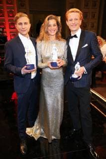 Bavarian Film Award 25 01 2019 Max Hubacher Marie Baeumer and Alexander Scheer at the Bavarian Film Award Ceremony in the Prinzregententheater Prinzregentenplatz Munich 25 01 2019