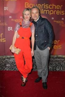 Thomas Darchinger with wife Katharina Schwarz Award of the Bavarian Film Prize 2019 in the Prinzrengententheater in Munich on 25 01 2018