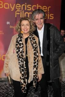Michaela May with husband Bernd Schadewald Award of the Bavarian Film Prize 2019 in the Prinzrengententheater in Munich on 25 01 2018
