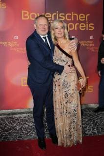 Axel Milberg with wife Judith Milberg Award of the Bavarian Film Prize 2019 in the Prinzrengententheater in Munich on 25 01 2018