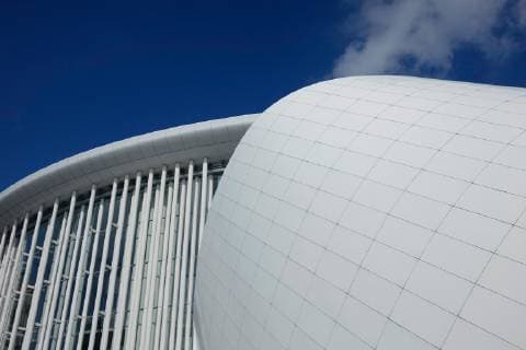 Architektur von Christian de Portzamparc Philharmonie in Luxemburg Philharmonie in Luxemburg, 14.09.2018, Luxemburg Stadt, Luxemburg, Die Philharmonie Luxembourg ist ein Konzerthaus in der Stadt Luxemburg. *** Philharmonie in Luxembourg Philharmonie in Luxembourg 14 09 2018 Luxembourg City of Luxembourg The Philharmonie Luxembourg is a concert hall in the city of Luxembourg