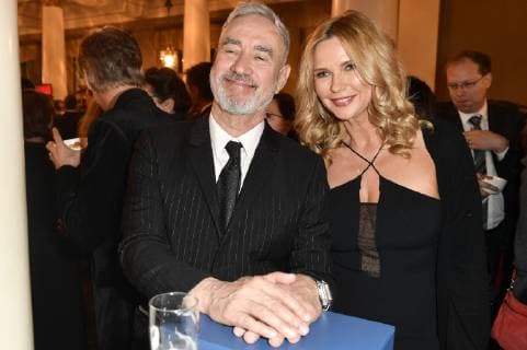 Roland Emmerich and Veronica Ferres at the award ceremony of the 40 Bavarian Film Prize 2018 in the Prinzregententheater Munich 25 01 2019 Foto:xF.xKernx xFuturexImage