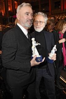 Roland Emmerich and Markus Imhoof at the award ceremony of the 40 Bavarian Film Prize 2018 in the Prinzregententheater Munich 25 01 2019 Foto:xP.xSchönbergerx xFuturexImage