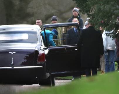 HM Queen Elizabeth II attends the St. Mary Magdalene Church Sunday morning service, in Sandringham, Norfolk, on January 27, 2019. 