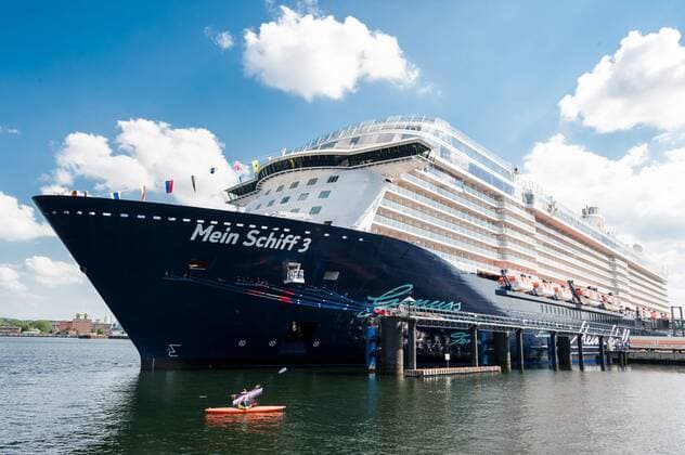 My ship 3 a cruise ship of TUI Cruises in Kiel am Ostseekai Kiel Hindenburgufer Schleswig Holstein Germany