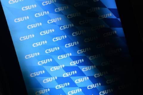 Randmotiv Feature generally a dark shadow over the CSU CSU board meeting in the CSU headquarters in Munich on 28 01 2018