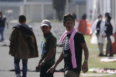 Mexiko, Migranten aus Zentralamekrika in Hidalgo January 29, 2019 - EUM20190129SOC02.JPG.CIUDAD DE MEXICO MigrationMigracion-Centroamericanos.- Migrantes centroamericanos conviven, por segundo dia, durante su estancia en el albergue instalado la Ciudad Deportiva, al oriente de esta capital, el martes 29 de enero de 2019. Foto: Agencia EL UNIVERSALLuis CortesEVZ  - ZUMAu78_ 20190129_zaf_u78_023 Copyright: xElxUniversalx