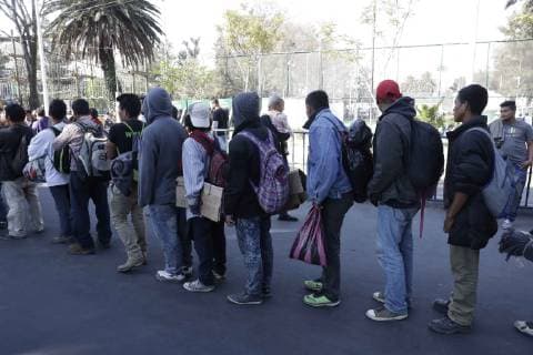 Mexiko, Migranten aus Zentralamekrika in Hidalgo January 29, 2019 - EUM20190129SOC01.JPG.CIUDAD DE MEXICO MigrationMigracion-Centroamericanos.- Migrantes centroamericanos conviven, por segundo dia, durante su estancia en el albergue instalado la Ciudad Deportiva, al oriente de esta capital, el martes 29 de enero de 2019. Foto: Agencia EL UNIVERSALLuis CortesEVZ  - ZUMAu78_ 20190129_zaf_u78_024 Copyright: xElxUniversalx