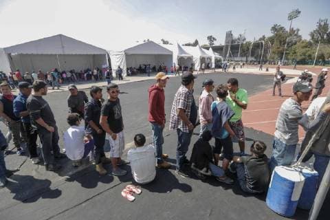 Mexiko, Migranten aus Zentralamekrika in Hidalgo January 29, 2019 - EUM20190129SOC06.JPG.CIUDAD DE MEXICO MigrationMigracion-Centroamericanos.- Migrantes centroamericanos conviven, por segundo dia, durante su estancia en el albergue instalado la Ciudad Deportiva, al oriente de esta capital, el martes 29 de enero de 2019. Foto: Agencia EL UNIVERSALLuis CortesEVZ  - ZUMAu78_ 20190129_zaf_u78_026 Copyright: xElxUniversalx
