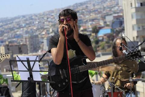Valparaiso 30 January 2019 In the Hotel Brighton is held the commemoration of the 50 years of the concert on the roof of The Beatles in Valparaiso Sebastian Cisterns Aton Chile Valparaiso Chile Aton 279177  Copyright: SEBASTIANxCISTERNAS ATONxCHILE.