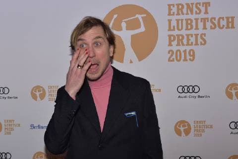 Ernst Lubitsch Prize Award Lars Eidinger with lacquered nails at the Ernst Lubitsch Prize Award by the Club der Filmjournalisten Berlin e V at the Kino Babylon in Berlin on 30 01 2019