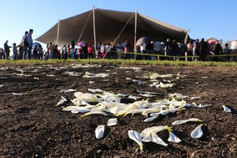 Hundreds of people participate in a mass in memory of the deceased in the gasoline pipeline explosion, in the town of Tlahuelilpan, in the state of Hidalgo, Mexico, 30 January 2019. The number of deaths due to the explosion of a clandestine hydrocarbon sewer in Tlahuelilpan, in the Mexican state of Hidalgo, amounted to 118, the Mexican government reported Wednesday. The death toll rises to 118 in explosion illegal take of gas !ACHTUNG: NUR REDAKTIONELLE NUTZUNG!  Copyright: xBlancaxGutierrezx AME6243 20190131-636845097539909872