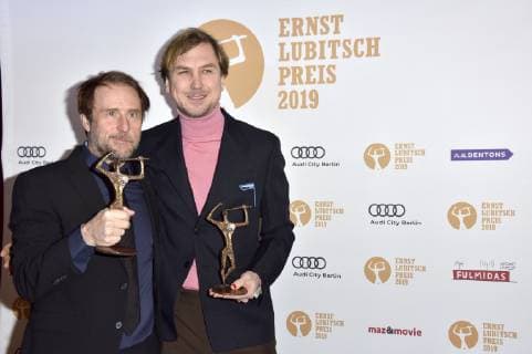Bjarne Mädel and Lars Eidinger at the 61st Ernst Lubitsch Prize 2019 in the cinema Babylon Berlin 30 01 2019 Foto:xN.xKubelkax xFuturexImage