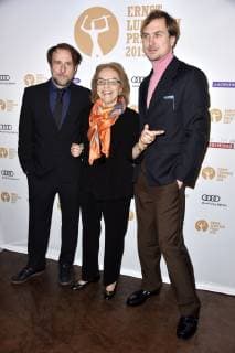 Bjarne girl Nicola Lubitsch and Lars Eidinger at the 61st presentation of the Ernst Lubitsch Prize 2019 in the cinema Babylon Berlin 30 01 2019 Foto:xN.xKubelkax xFuturexImage