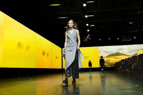Copenhagen Fashion Week Ganni show in Copenhagen Denmark thursday january 31st 2019 Denmark,  Copyright: MartinxSylvestx COP106 spdk20190131-204754-L