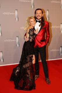 Jennifer Knaeble and Riccardo Simonetti arriving at the German Television Award Ceremony on 31 01 2019 in Duesseldorf German Television Award Ceremony 2019 in Duesseldorf