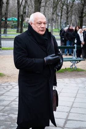 Paris, France, 1er fevrier 2019 - Hommage public rendu au celebre compositeur Michel Legrand. En presence d Eric Emmanuel Schmitt. Public tribute paid to the famous composer Michel Legrand - In the presence of Eric Emmanuel Schmitt.  Copyright: xAlexisxSciardx