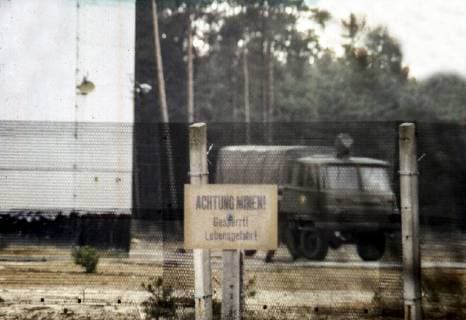 Border barrier at the state border to the German Democratic Republic Bad Bodenteich 31 01 1980 Foto:xR.xSchmiegeltx xFuturexImage