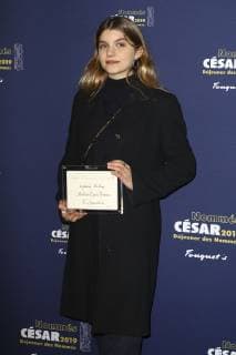Galatea Bellugi ( Meilleur espoir feminin pour le fin l Apparition ) CELEBRITES : Dejeuner des nommes - Cesar 2019 - 03 02 2019 GwendolineLeGoff Panoramic 