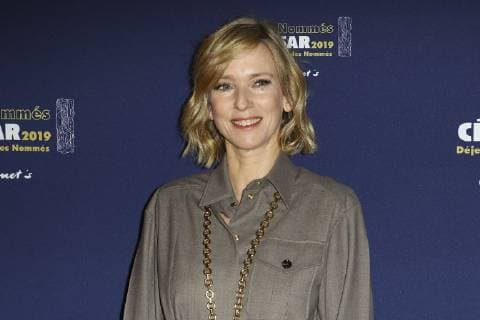 Lea Drucker ( Meilleur actrice pour le film Jusqu a la Garde ) CELEBRITES : Dejeuner des nommes - Cesar 2019 - 03 02 2019 GwendolineLeGoff Panoramic 