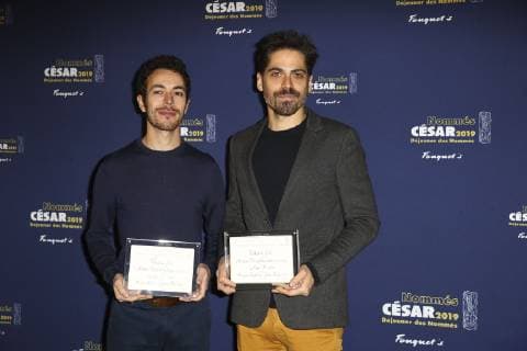 Damien Megherbi et Justin Pechberty ( Meilleur film d animation pour Vilaine Fille ) CELEBRITES : Dejeuner des nommes - Cesar 2019 - 03 02 2019 GwendolineLeGoff Panoramic 