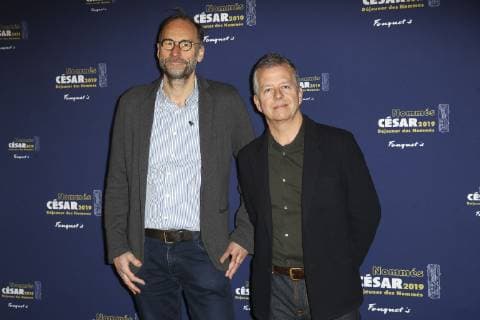 Claus Drexel et Laurent Lavole ( Meilleur documentaire pour America ) CELEBRITES : Dejeuner des nommes - Cesar 2019 - 03 02 2019 GwendolineLeGoff Panoramic 