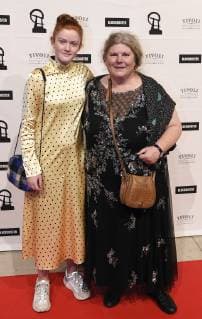 Gerda Lie Kaas tv and Lene Kaaberboel arrive at the distribution of ROBERT prices in Copenhagen harbor on Sunday 3 February 2019 Denmark,  Copyright: LiselottexSabroex COP102 spdk20190203-182255-L