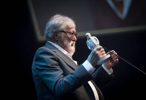 Per Holst gets Ib Prize at the Robert awards ceremony in Copenhagen Harbor Sunday February 3, 2019 Copenhagen Denmark,  Copyright: Scanpix LiselottexSabroex COP102 spdk20190203-194203-L