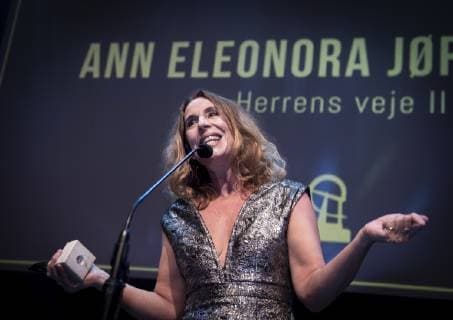 Ann Eleonora Joergensen receives a Robert for best female lead in a television series for his role in the Lords Roads II at the Robert award ceremony in Copenhagen Harbor on February 3, 2019 Copenhagen Denmark,  Copyright: Scanpix LiselottexSabroex COP102 spdk20190203-200243-L