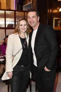 Denise Zich with husband Andreas Elsholz at the presentation of the Blaue Blume Award 2019 in the restaurant Grosz Berlin 06 02 2019 Foto:xF.xKernx xFuturexImage