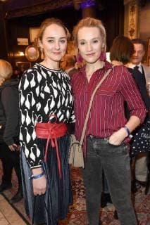 Anne-Catrin Wahls (ehemals Märzke) and Anna Hofbauer at the presentation of the Blaue Blume Award 2019 in the Restaurant Grosz Berlin 06 02 2019 Foto:xF.xKernx xFuturexImage
