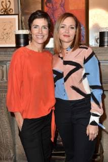 Julia Bremermann and Judith Hoersch at the presentation of the Blaue Blume Award 2019 in the Restaurant Grosz Berlin 06 02 2019 Foto:xF.xKernx xFuturexImage