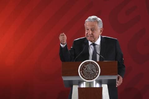 February 7, 2019 - EUM20190207NAC03.JPG .CIUDAD DE MEXICO. PresidencyPresidencia-AMLO.- 7 de febrero de 2019. En conferencia matutina en Palacio Nacional, el presidente Andres Manuel Lopez Obrador informa que el numero de homicidios en la Ciudad de Mexico se incremento a casi 5 asesinatos diarios relacionados con la delincuencia organizada. Foto: Agencia EL UNIVERSALGerman EspinosaEELG  - ZUMAu78_ 20190207_zaf_u78_010 Copyright: xElxUniversalx