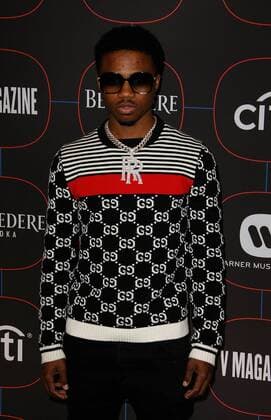 LOS ANGELES, CA - FEBRUARY 07: Roddy Ricch attends the Warner Music Pre-Grammy Party at the NoMad Hotel on February 7, 2019 in Los Angeles, California. Photo: CraSH imageSPACE MediaPunch Copyright: xCraSH imageSPACEx
