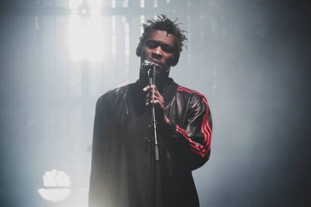 Italy: Massive Attack 2019 Grant Daddy G Marshall, of the British trip hop group Massive Attack performing live on stage in Milan, at the Forum of Assago, for the Mezzanine tour 2019 FOR EDITORIAL USE ONLY - Alessandro Bosio Pacific Press Agency Milano Milano Italy Forum di Assago  AlessandroxBosio