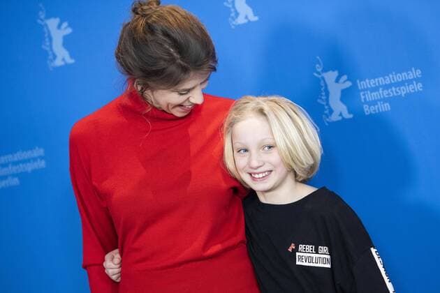 Director Nora Fingscheidt and actress Helena Zengel at the Photocall for the film SYSTEMSPRENGER on the occasion of the 69th Berlin International Film Festival 69th Berlin International Film Festival