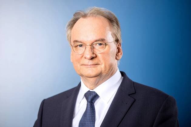 MDR Riverboat Dr Reiner Haseloff CDU Prime Minister Saxony Anhalt on the occasion of the recording of the MDR talk show Riverboat on 08 02 2019 in Studio 3 of Mediacity Leipzig 20190208SFL0007