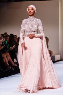 NEW YORK, NY - FEBRUARY 8: Halima Aden attends Sherri Hill NYFW Fall 2019 Fashion Show at Cipriani 42nd Street on February 8, 2019 in New York City. Copyright: xDiegoxCorredor MediaPunchx