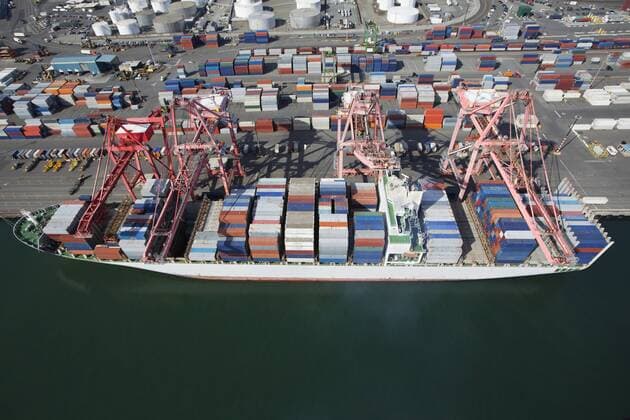 Cargo containers on commercial dock Cargo containers on commercial dock,Seattle, Washington, USA  48849