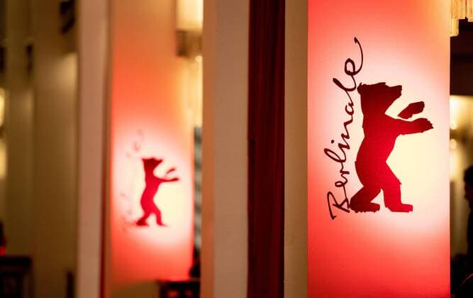 February 9, 2019 - Berlin, Germany - The logo of Berlianle during the Gully Boy Premiere at the 69th Berlinale International Film Festival Berlin on February 9, 2019, in Berlin, Germany. The Berlin film festival will be running from February 7 to 17, 2019. Nearly 400 movies from around the world will be presented, with 17 vying for the prestigious Golden Bear top prize. Berlin Germany  - ZUMAn230 20190209_zaa_n230_1164 Copyright: xManuelxRomanox