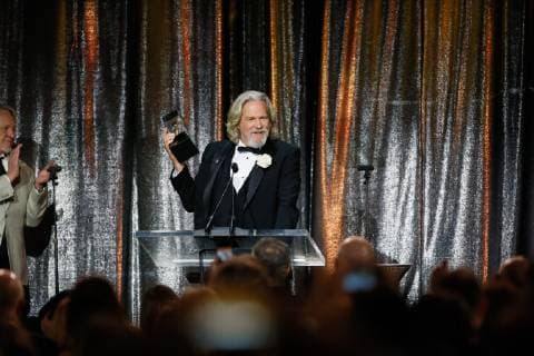 ASC Board of Governors Award honoree Jeff Bridges accepts his award at the 33rd annual ASC Awards and The American Society of Cinematographers 100th Anniversary Celebration at the Ray Dolby Ballroom at Hollywood & Highland, Saturday, February 9, 2019 in Hollywood, California. Photo by Danny Moloshok Moloshok Photography, Inc. imageSPACE MediaPunch Copyright: ximageSPACEx