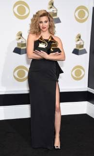 Tori Kelly appears backstage with her awards for Best Gospel Performance Song for Never Alone , and Best Gospel Album for Hiding Place , during the 61st annual Grammy Awards held at Staples Center in Los Angeles on February 10, 2019.  LAP2019021072 GREGGxDEGUIRE