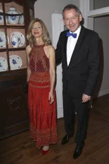 Lutz Mamor with friend Christina Maria Peukert at the presentation of the Champagne Prize for Joy of Life 2019 in the Hotel Louis C Jacob Hamburg 11 02 2019 Foto:xH.xHartmannx xFuturexImage