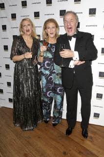 Barbara Schöneberger Dorothee Röhrig and Hubertus Meyer Burckhardt at the presentation of the Champagne Prize for Joy of Life 2019 in the Hotel Louis C Jacob Hamburg 11 02 2019 Foto:xH.xHartmannx xFuturexImage