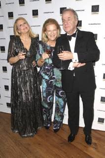 Barbara Schöneberger Dorothee Röhrig and Hubertus Meyer Burckhardt at the presentation of the Champagne Prize for Joy of Life 2019 in the Hotel Louis C Jacob Hamburg 11 02 2019 Foto:xH.xHartmannx xFuturexImage