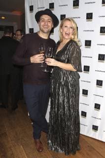 Max Mutzke and Barbara Schöneberger at the presentation of the Champagne Prize for Joy of Life 2019 in the Hotel Louis C Jacob Hamburg 11 02 2019 Foto:xH.xHartmannx xFuturexImage