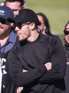 February 11, 2019 - Brentwood, California, United States of America - Singer, Nick Jonas during the Inaugural Celebrity Cup at the Riviera Country Club in Brentwood, California on Monday February 11, 2019. Tiger Woods and Fred Couples were captains. JAVIER ROJAS PI Brentwood United States of America - ZUMAp124 20190211_zaa_p124_041 Copyright: xJavierxRojas Pix