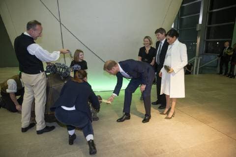 . 12 02 2019. London, United Kingdom. Prince Harry and Meghan Markle, The Duke and Duchess of Sussex, at a gala performance of The Wider Earth at the Natural History Museum in London.  xPoolx xi-Imagesx IIM-19272-0032