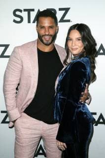 LOS ANGELES, CA - FEBRUARY 12: Ricky Whittle and Olivia Munn at the STARZ TCA Red Carpet Event at 71Above in Los Angeles, California on February 12, 2019. Copyright: xFayexSadoux