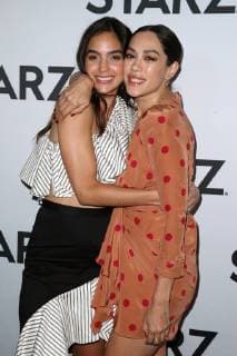 LOS ANGELES, CA - FEBRUARY 12: Melissa Barrera and Mishel Prada at the STARZ TCA Red Carpet Event at 71Above in Los Angeles, California on February 12, 2019. Copyright: xFayexSadoux